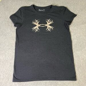 Under Armour Black Tee with Gold Design